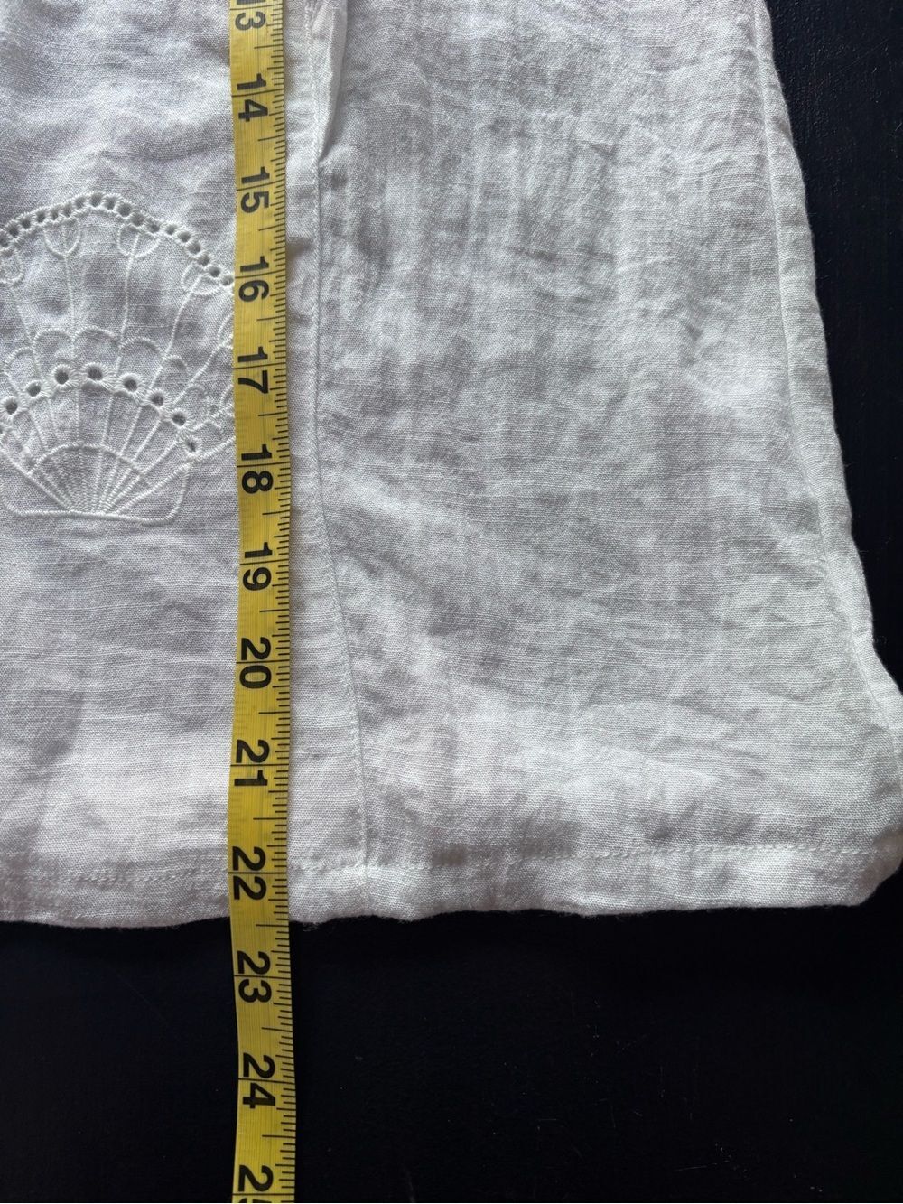 Calypso St. Barth White Embroidered Blouse Seashell Beachwear Small - Picture 7 of 9